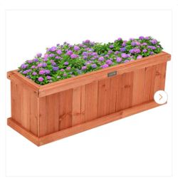 28in. Wood Planter Box-NIB