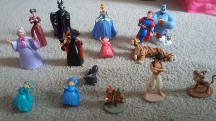 Disney character toys.