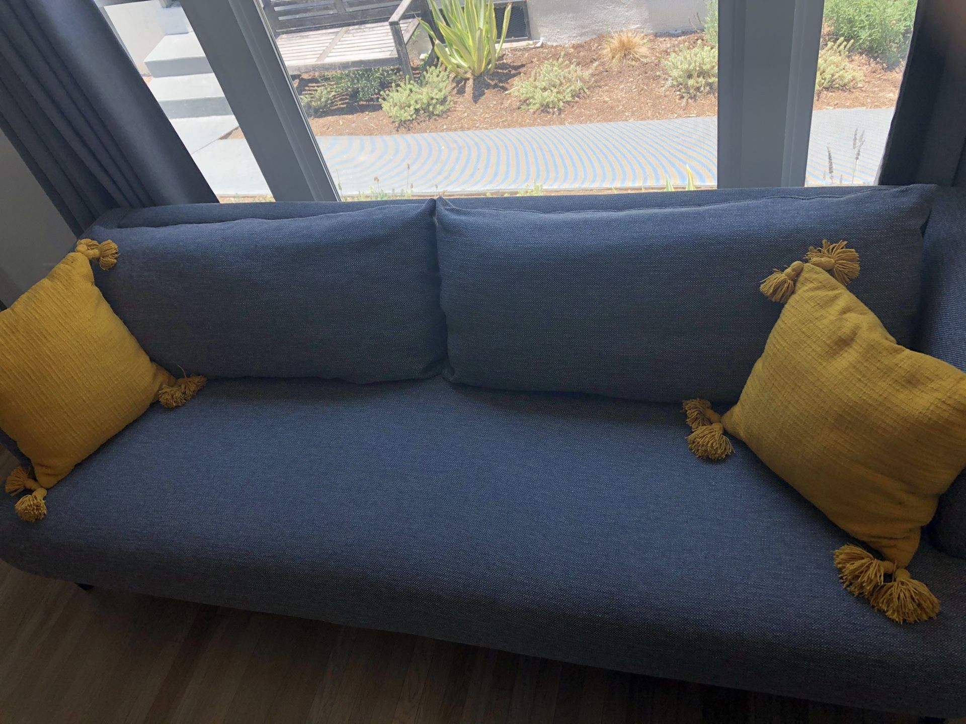 1 year old CB2 grey/charcoal couch