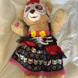Build A Bear In Authentic BAB Día De Los muertos Costume