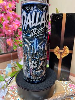 Dallas Custom Tumbler 🎉w Free Gift Box