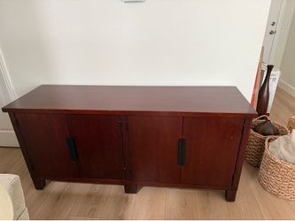 TV CONSOLE SIDEBOARD BUFFET CABINET CREDENZA SOLID WOOD