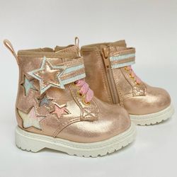 Wonder Nation Baby Girl Star Combat Boots - Size (3)