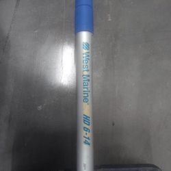 West Marine HD 6-14 Heavy Duty Telescopic Boat Hook.  Anodized Aluminum, In Perfect Condition. Sections Lock Up  Good. No Damage Anywhere 
