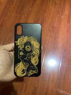IPhone X or XS Wood Engraved Case