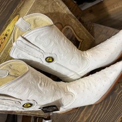 White Leather Boots