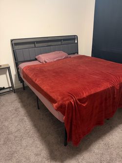 King size frame and mattress
