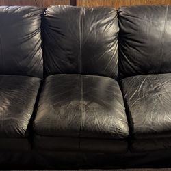 Free Black Leather Couch