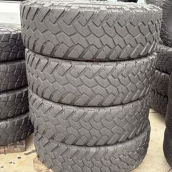 37 X 12.50 R20 Nitto Ridge Gappler Set of 4 Used Super Clean Set