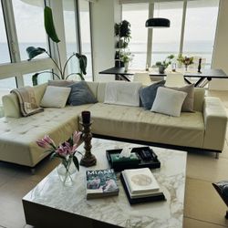 Beige Sectional Couch/sofa