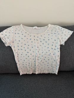 Wild Sky Floral Crop Top
