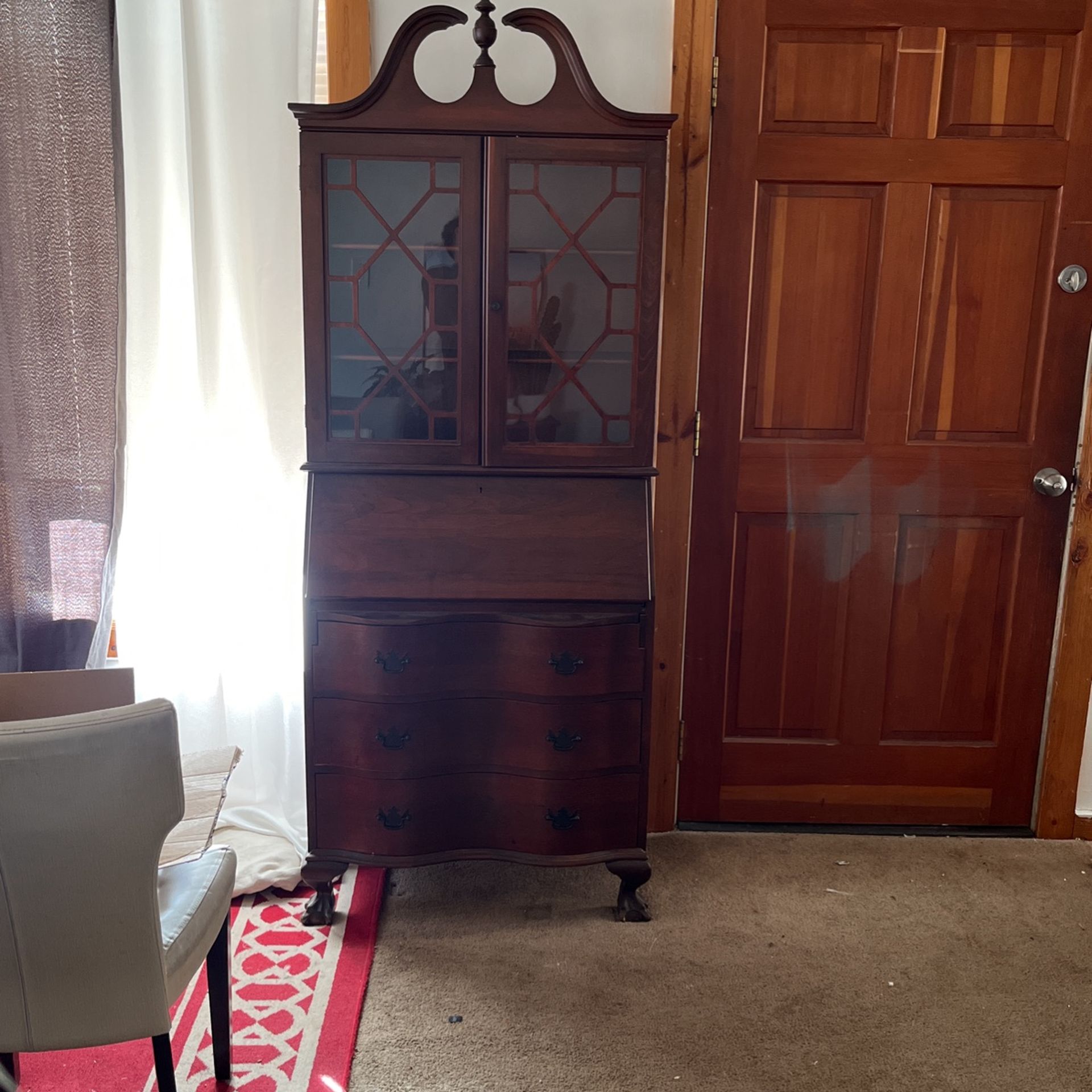 Antique Desk With Book Case 1930’s