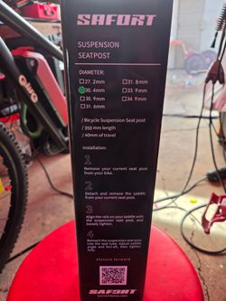 Safort Suspension Seatpost 30.4mm for E-Bike / Electric Bike / MTB