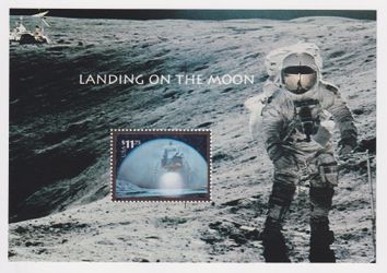 USPS 2000 Holographic Stamp Page “Landing on the Moon”  — Great Condition