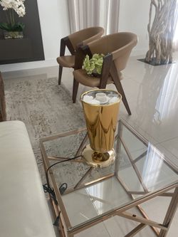 Plastic Lamp sylver and gold