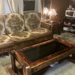 VINTAGE RUSTIC Immaculate ENTIRE LIVING-ROOM SET! 