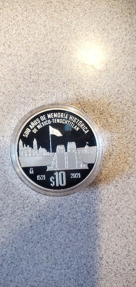 1 Oz. 10 Mexico Tenoxtitlan