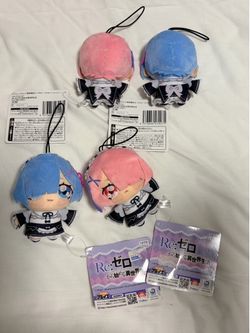 Rem and ram plush doll re zero