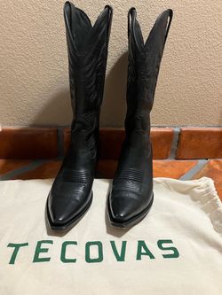 Tecovas The Annie Women's Black Leather Boots 7 1/2