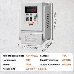 Frequency drive for AC motor speed control