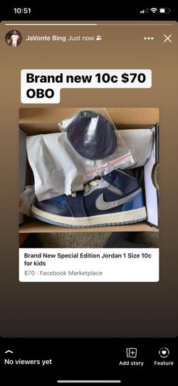 Brand New Special Edition Jordan 1s 10c