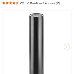 Model DVL Double Wall Stove Pipe 6in. Diameter x 40in. to 68in. Telescoping Stove Pipe Length