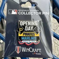 Miami Marlins Versus Pittsburgh Pirates Opening Day Pin 2024