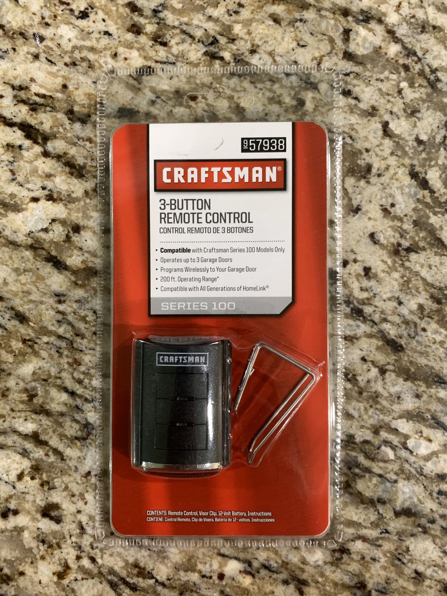 Craftsman 3 Button Remote Control Garage Door Opener