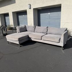 Modern Gray Sectional Couch