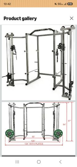 Valor Fitness Power Rack with Cable Crossover