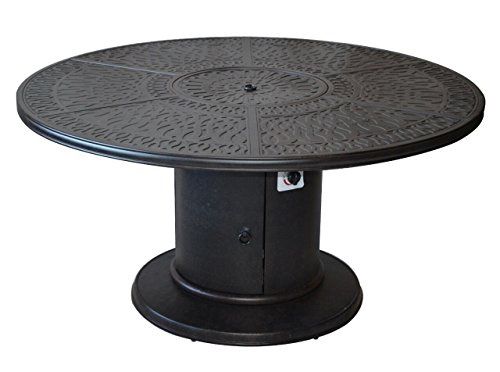 60 Inch Round Fire Pit Dining Table
