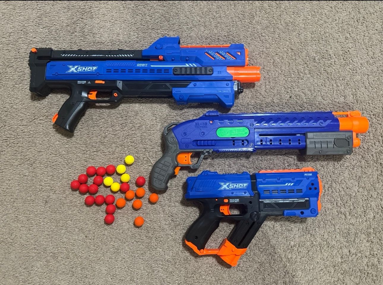 X Shot, Nerf, Adventure Force set Blasters