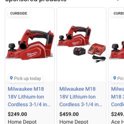 M18 Milwaukee Planer Kit, Kit De Sepillo Milwaukee 