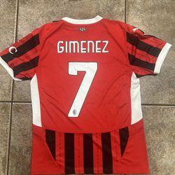 AC Milian Santi Gimenez Jersey Home Size M Authentic