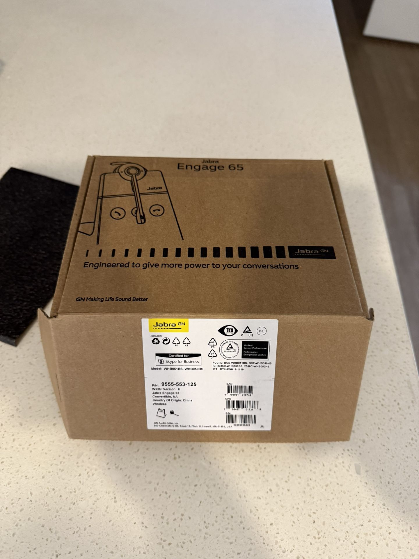 Jabra Engage 65 Wireless Headset, Mono – Telephone Headset with Industry-Leading Wireless Performanc