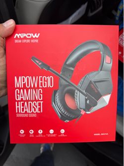 NEW/ MPOW EG10 Surround Sound Gaming Wired Headset, BH414A
