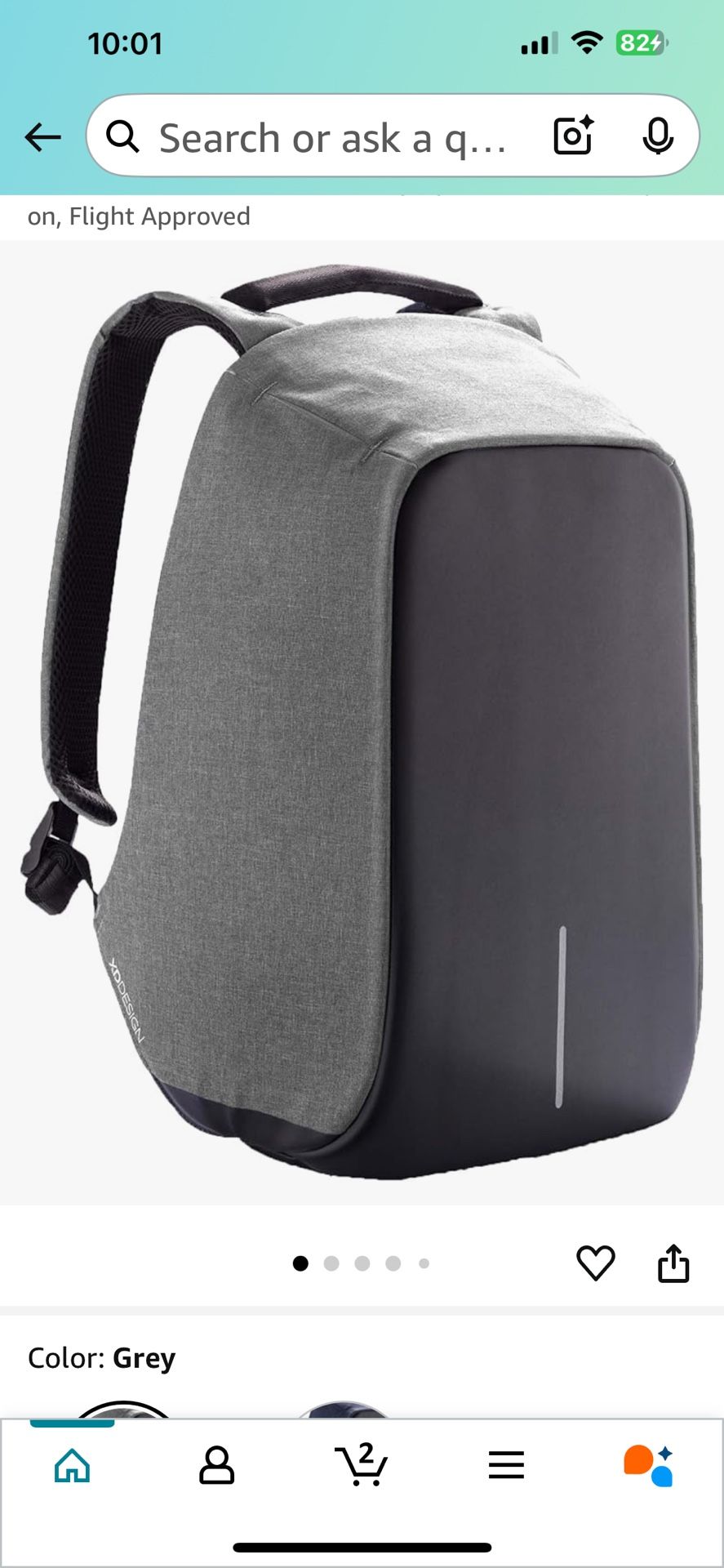 New Bobby anti theft backpack 12.5L