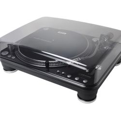 Audio-Technica ATLP1240USBXP Direct-Drive Professional DJ Turntable (USB & Analog), Black, Selectable 33 -1/3, 45, and 78 RPM Speeds, High-torque, Mul