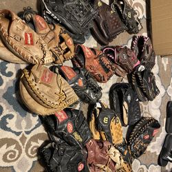 Baseball Glove Lot 