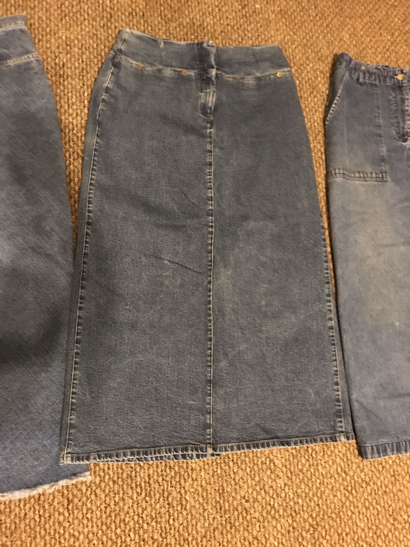 Ladies denim long skirts size 6/8/10