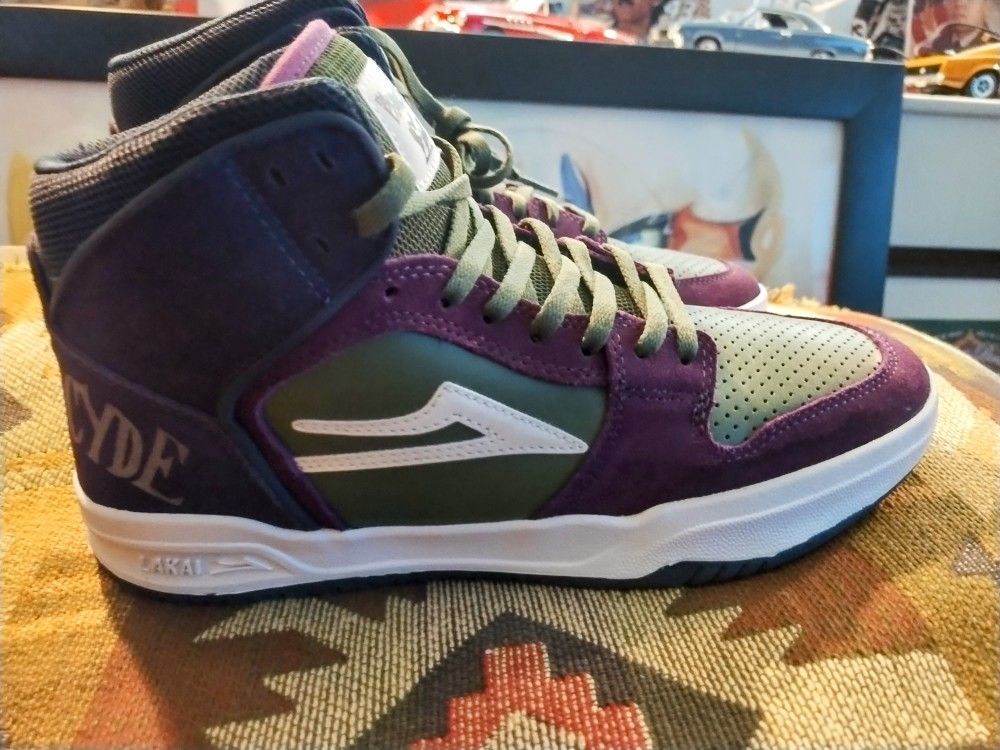 LAKAI- The PHAR CYDE -Telford- Grape/ Olive Suede 