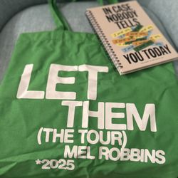 Let Them Theory (The Tour) Mel Robbins (2025) - Tote Bag & Journal