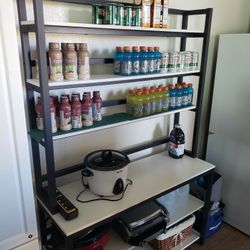 Bakers Rack Kitchen Shelves