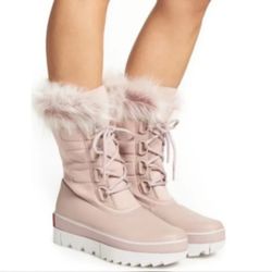 Sorel Joan of Arctic Next Boots faux fur Pink Size 8