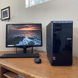 Asus Desktop Computer with 22” LED Monitor