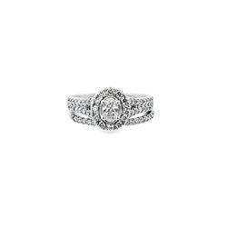 14K Oval Solitaire 1 CTW Diamond Ring
