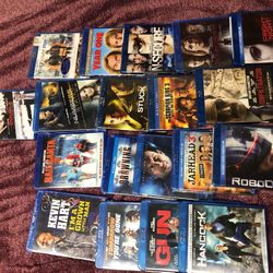 Blu Ray DVDs All Brand New 19 In Plastic 
