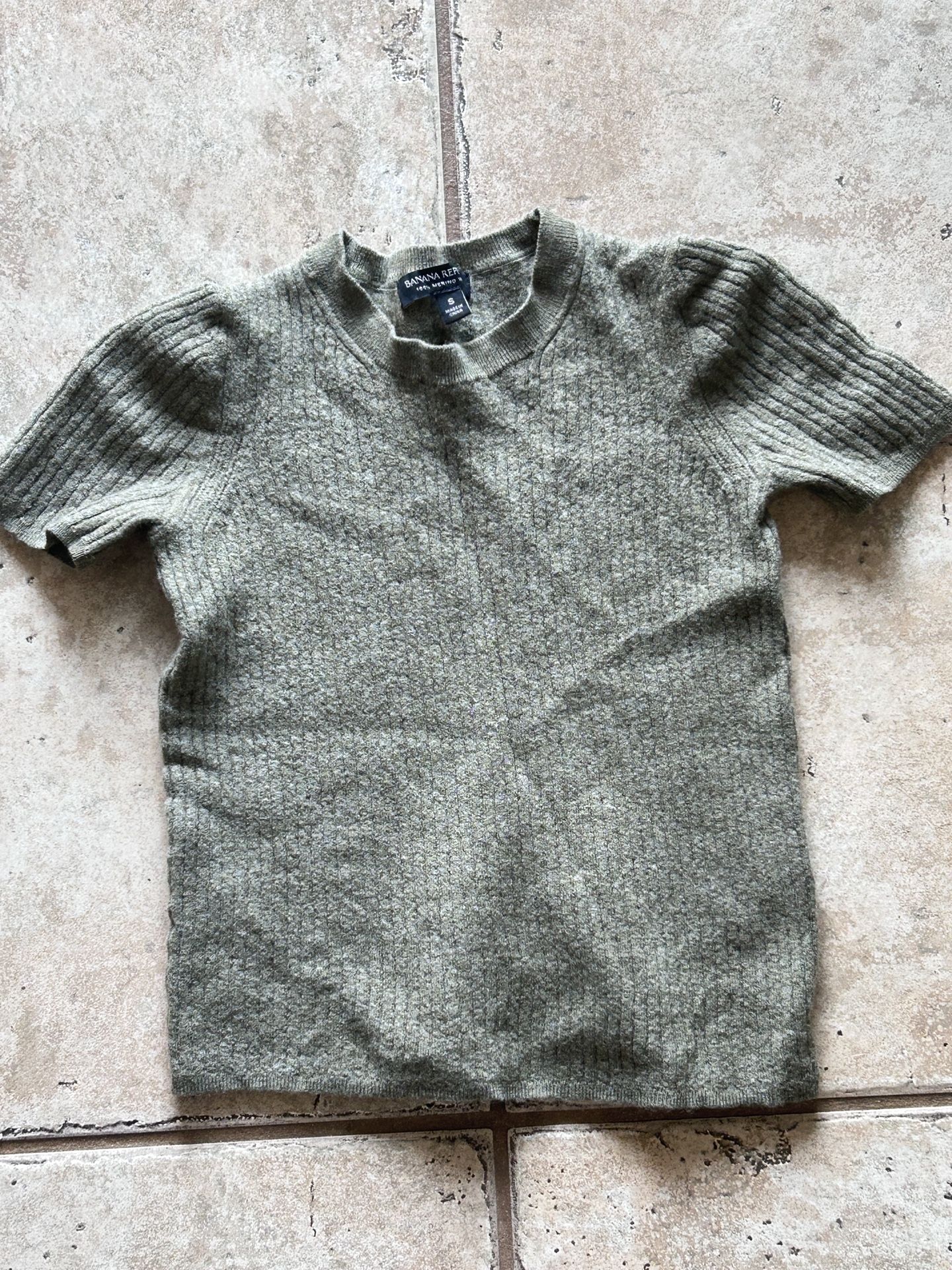 banana republic wool shirt