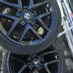 Honda wheels and tires.