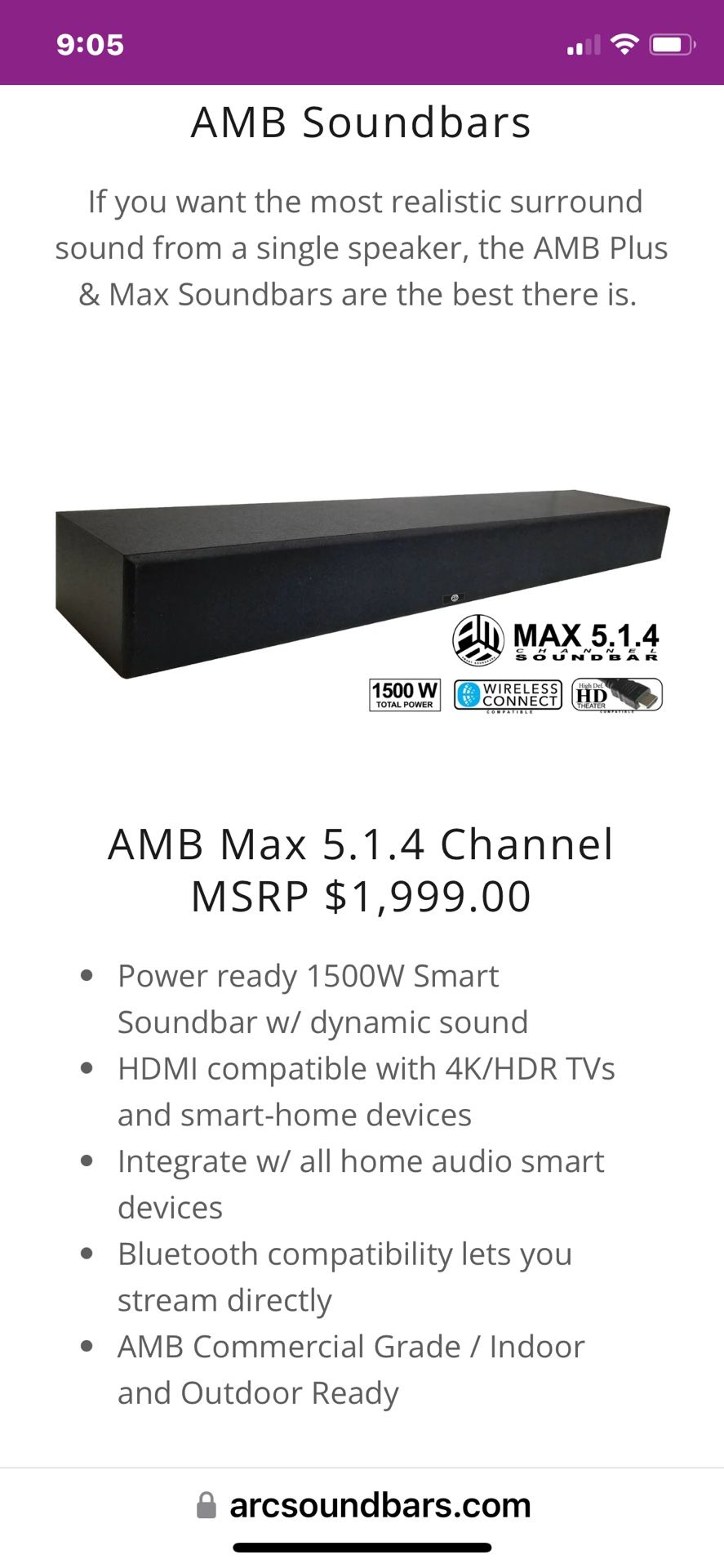 AMB Sound bars(2)